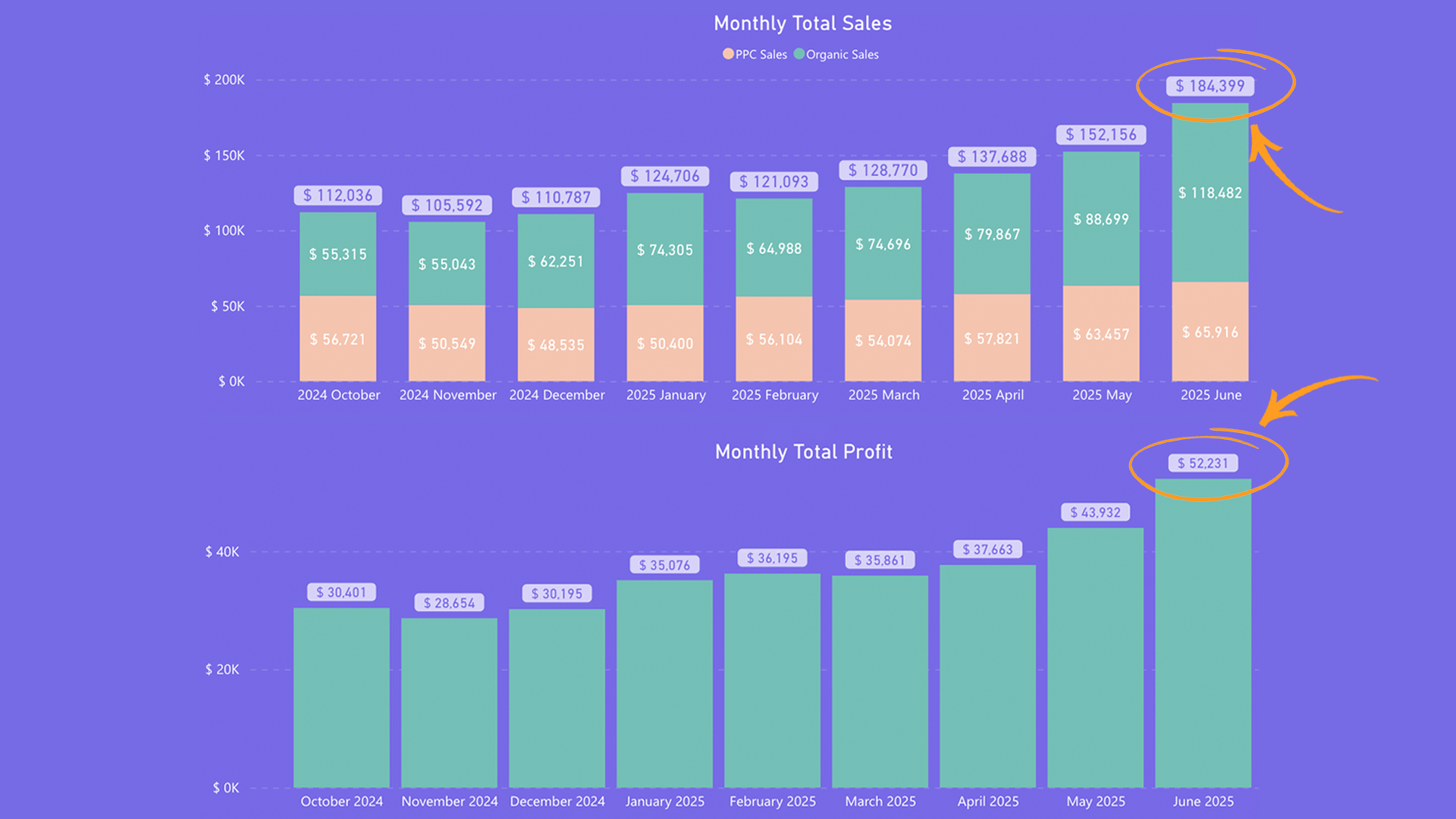 Profit Growth Dashboard